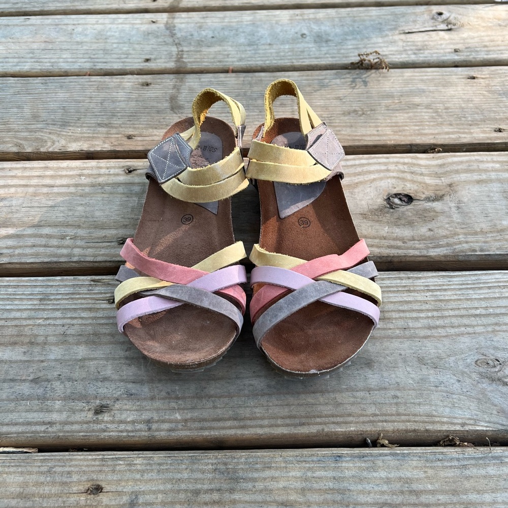 Inter-Bios Multi Colored Leather Sandal View 2